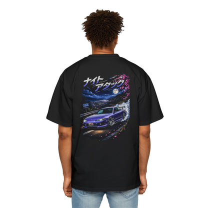 Racing Night Graphic Tee — Japanese Drift Car Shirt