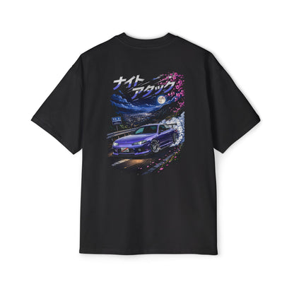 Racing Night Graphic Tee — Japanese Drift Car Shirt